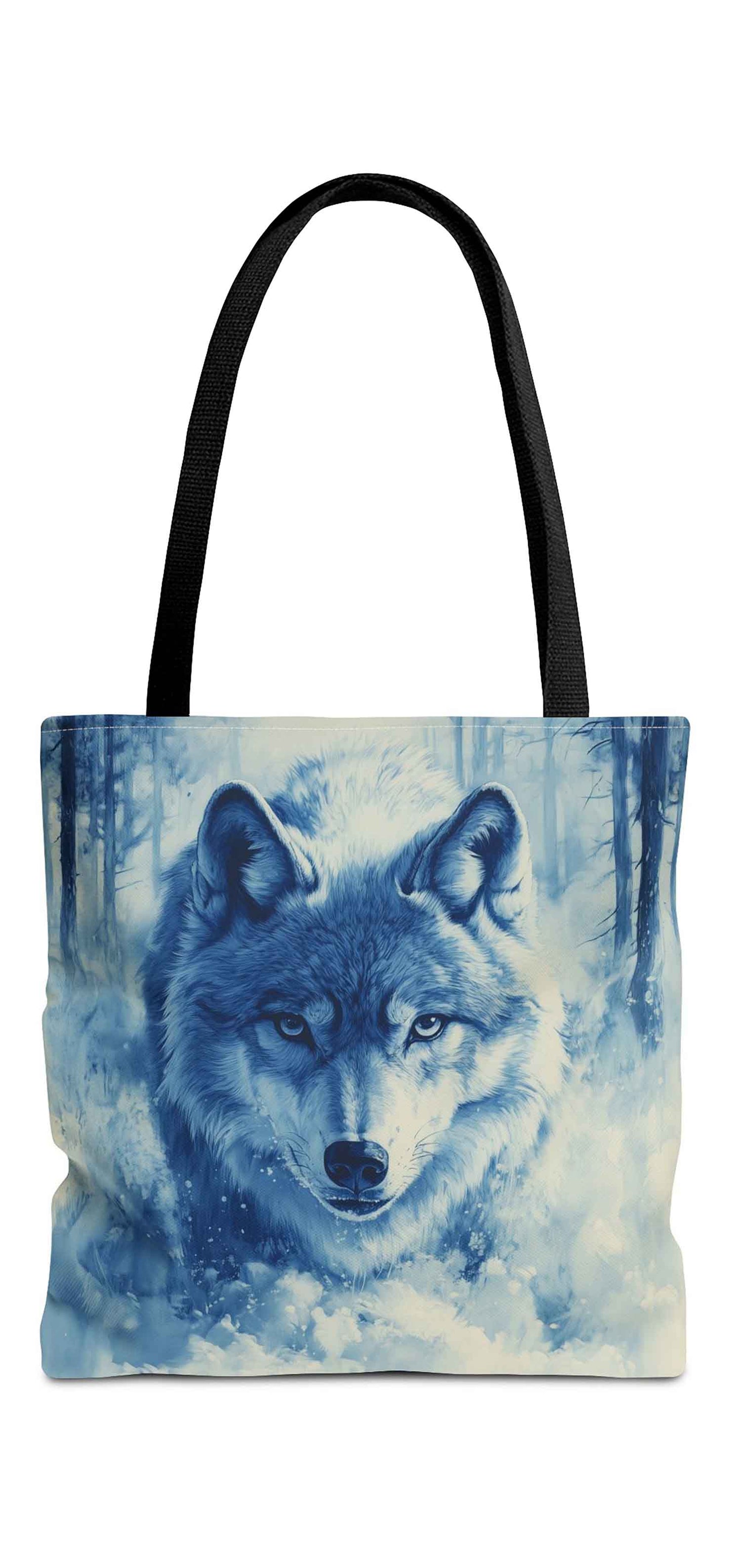 Eyes of the Winter Wolf Tote Bag