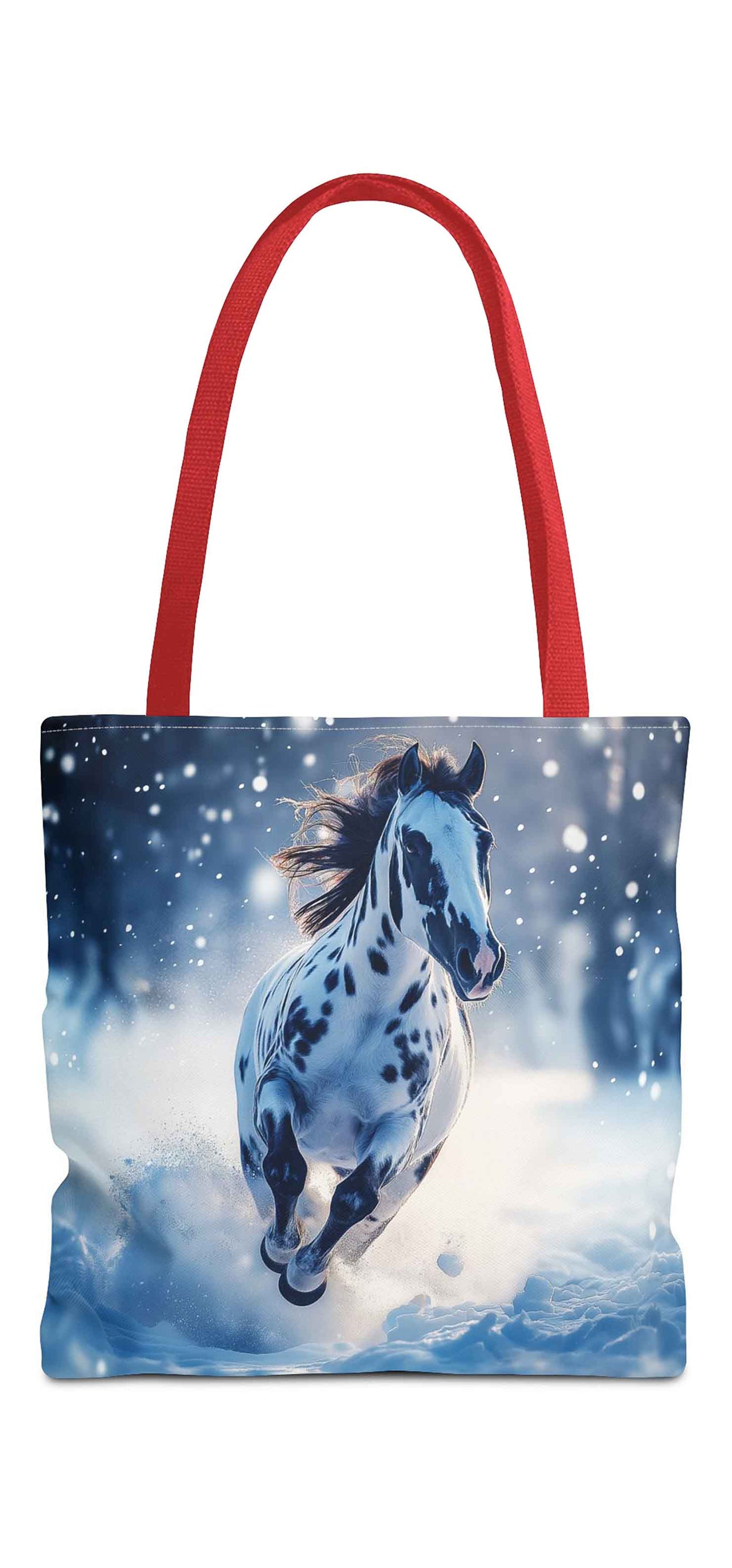 Snowbound Spirit Horse Tote Bag