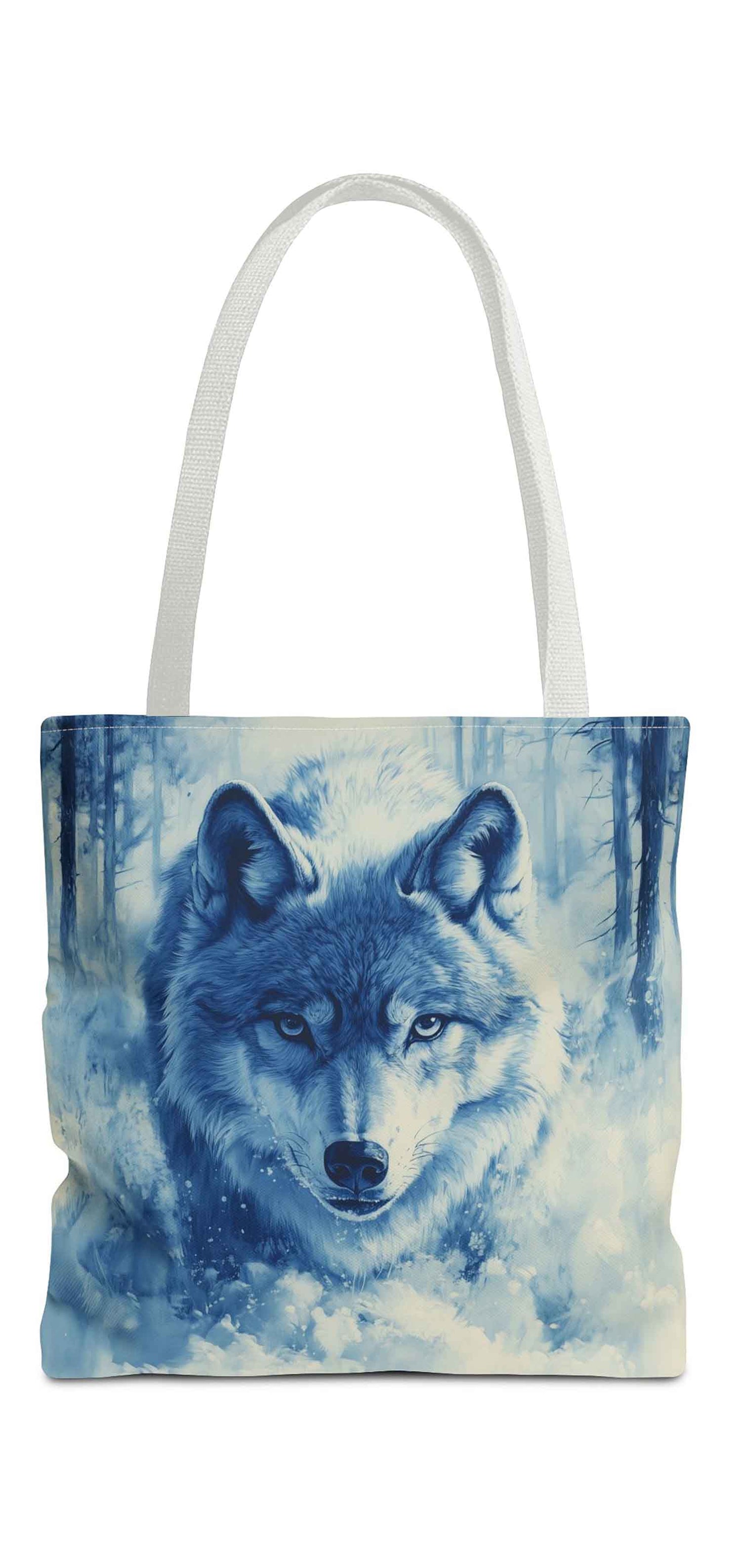 Eyes of the Winter Wolf Tote Bag