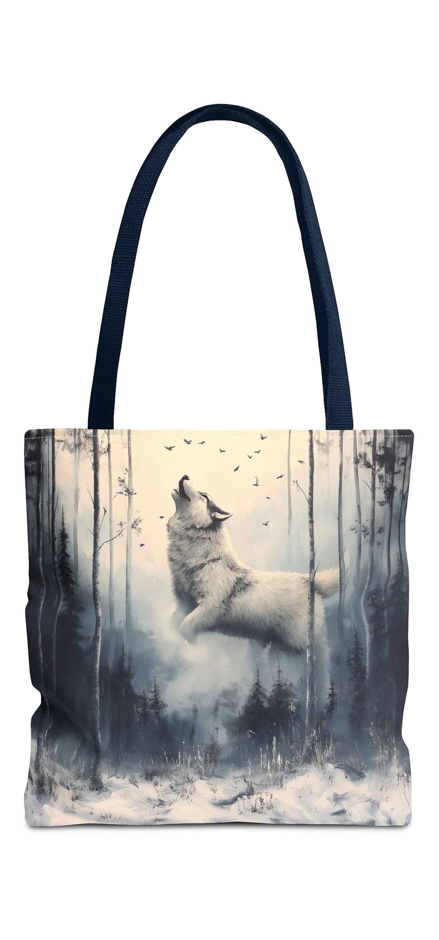 Song of the Winter Wolf Tote Bag