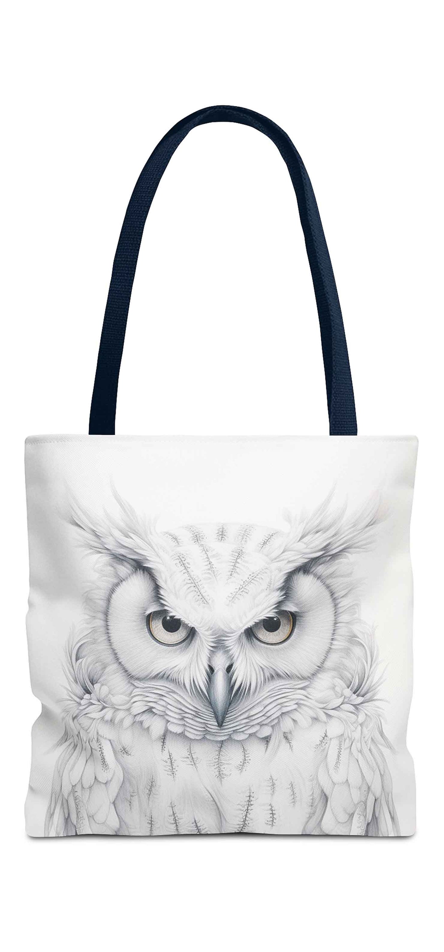 Winter Wisdom Owl Tote Bag