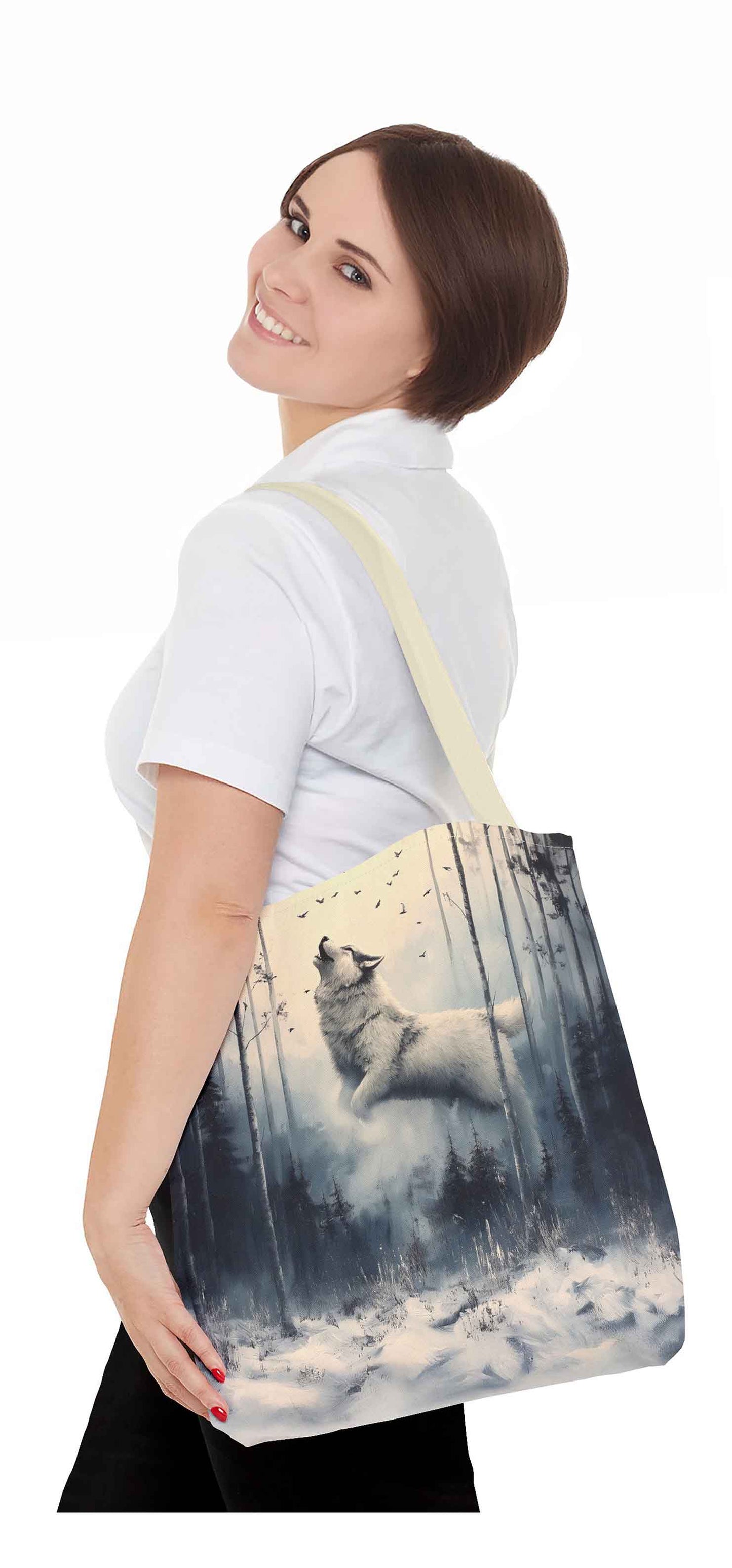 Song of the Winter Wolf Tote Bag