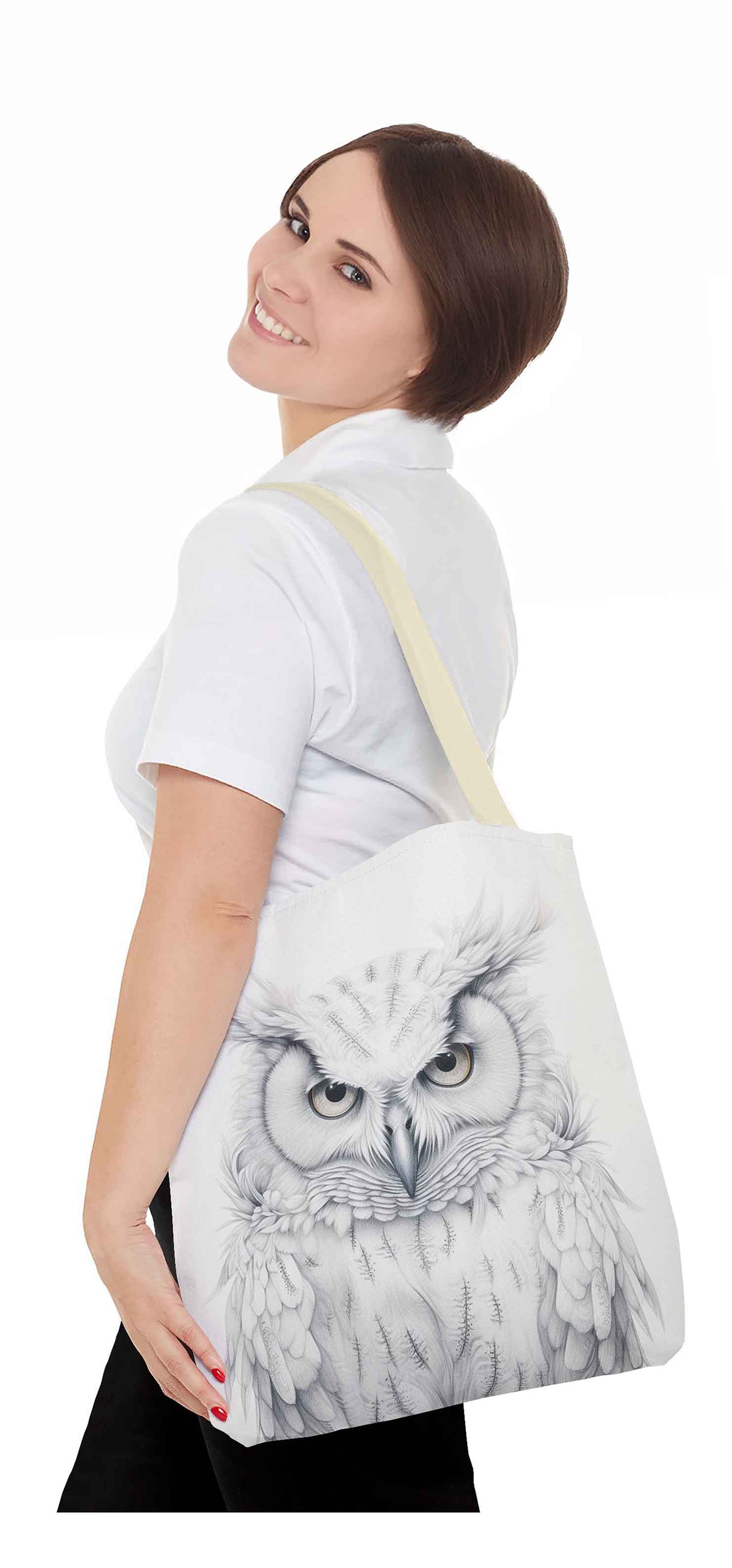 Winter Wisdom Owl Tote Bag