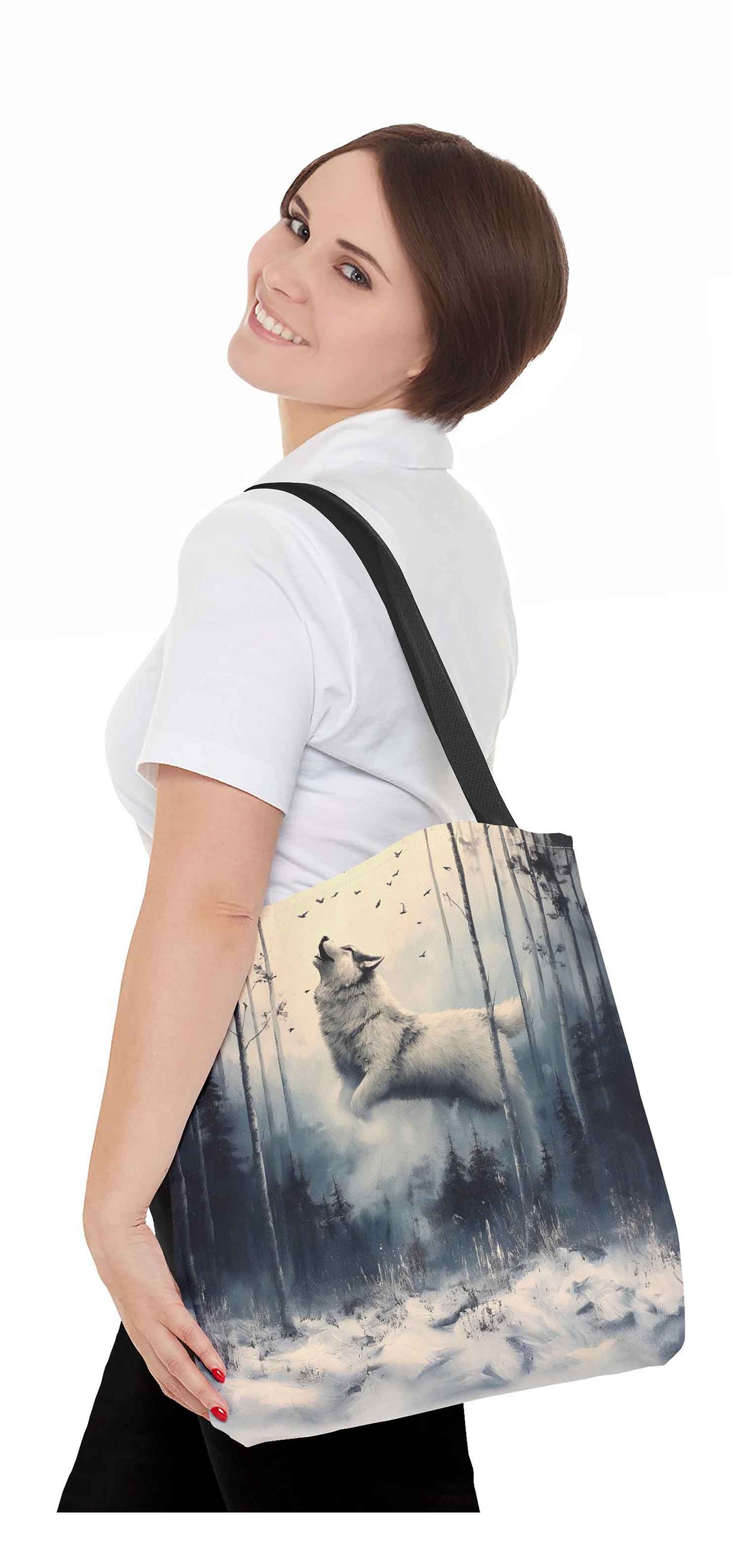 Song of the Winter Wolf Tote Bag