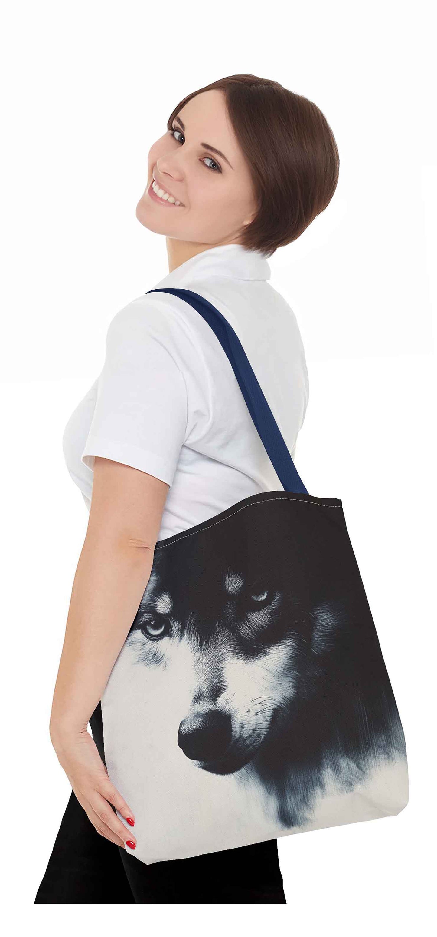 Stare of the Wild Wolf Tote Bag