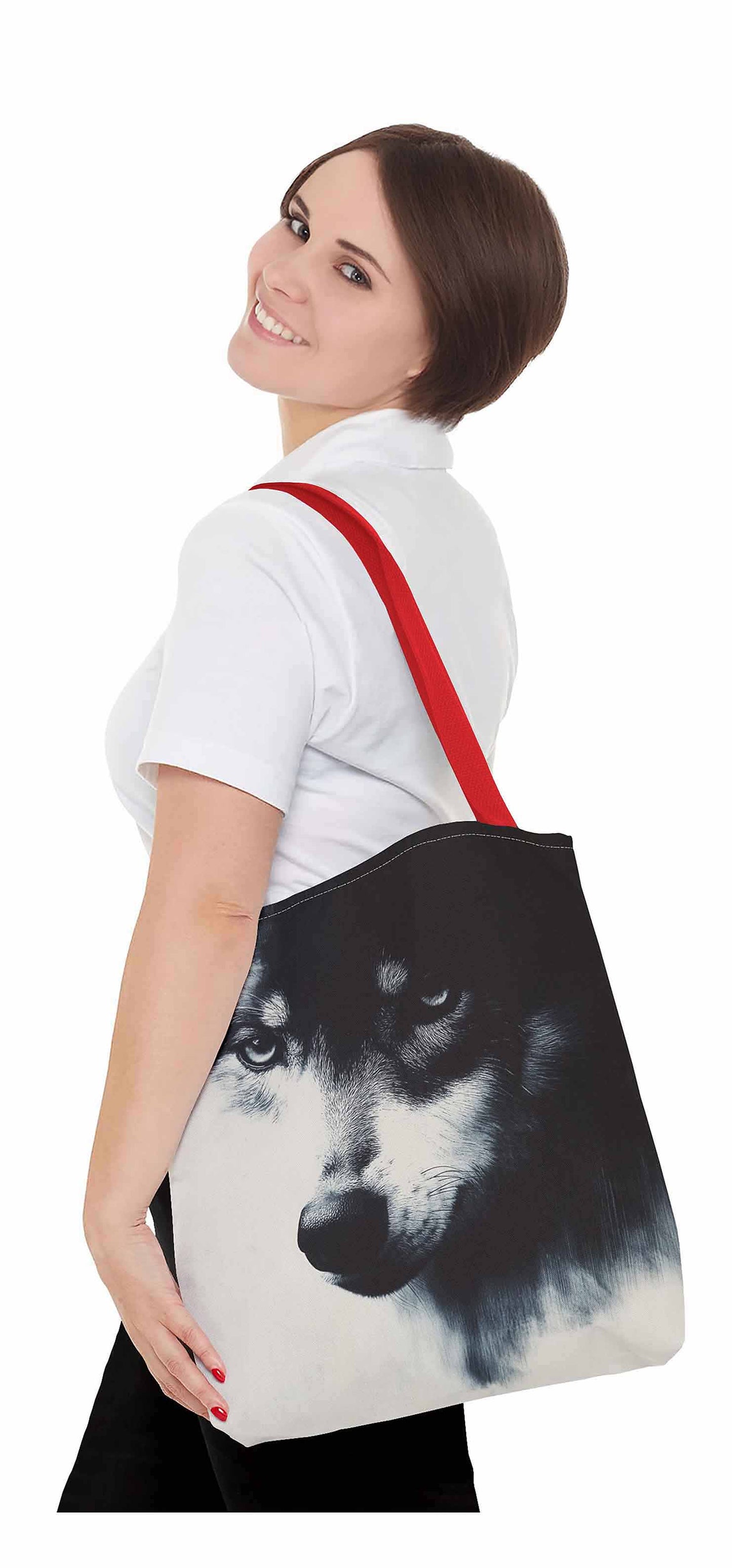 Stare of the Wild Wolf Tote Bag