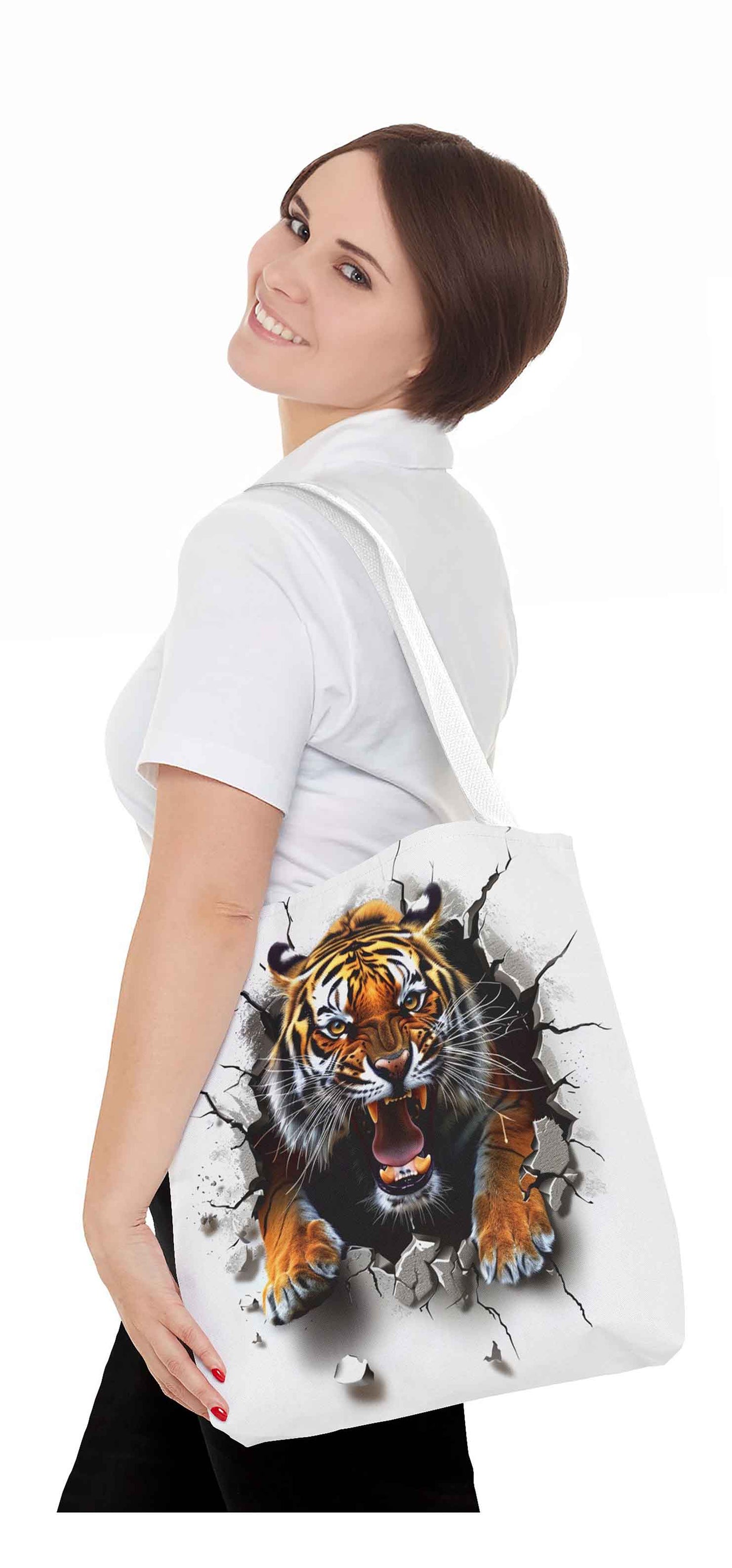 Tiger Breakout Tote Bag