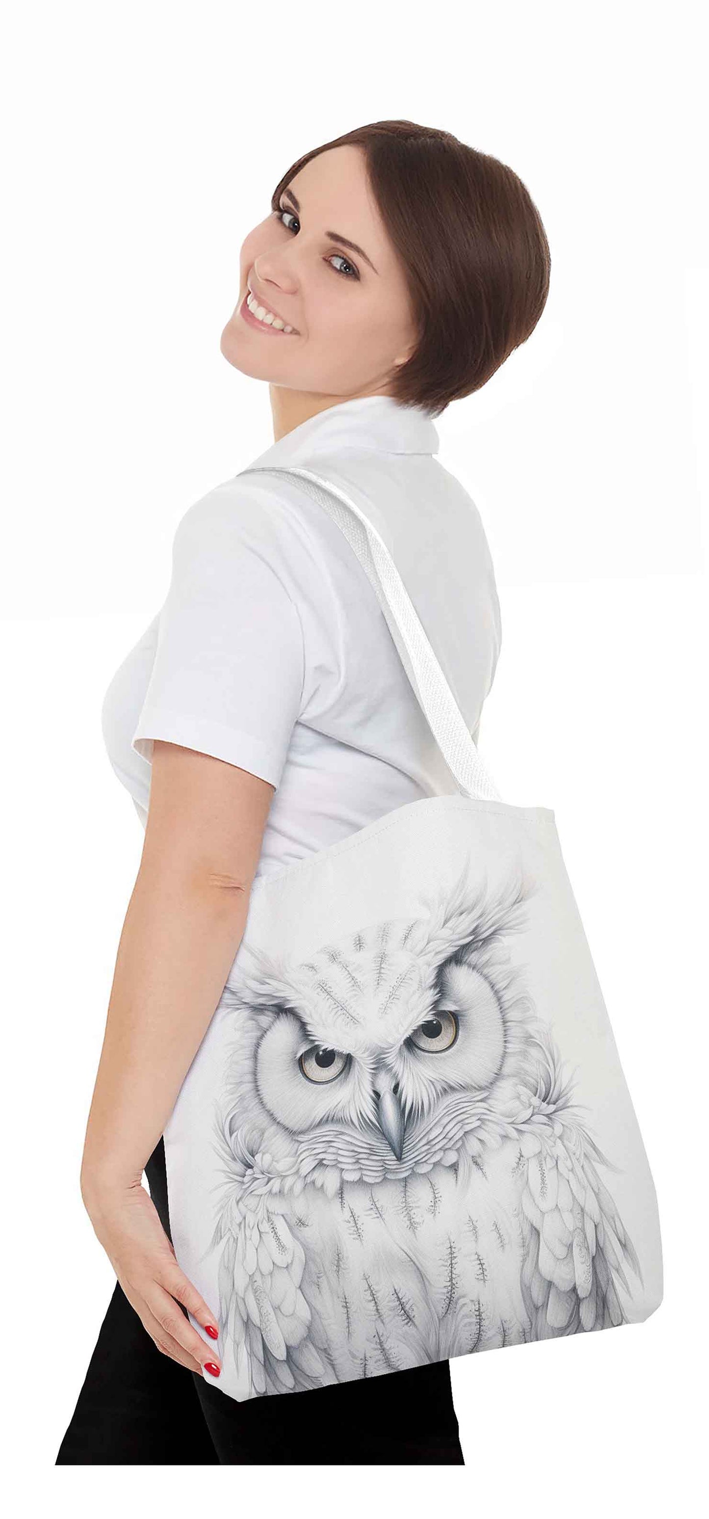 Winter Wisdom Owl Tote Bag